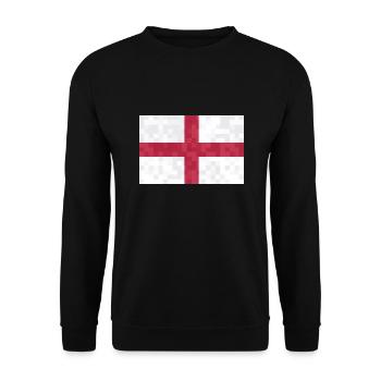 England Flag Vintage English Flag Used Look - Unisex Sweatshirt - black - Front - Alina (178cm) & Michal (187cm)