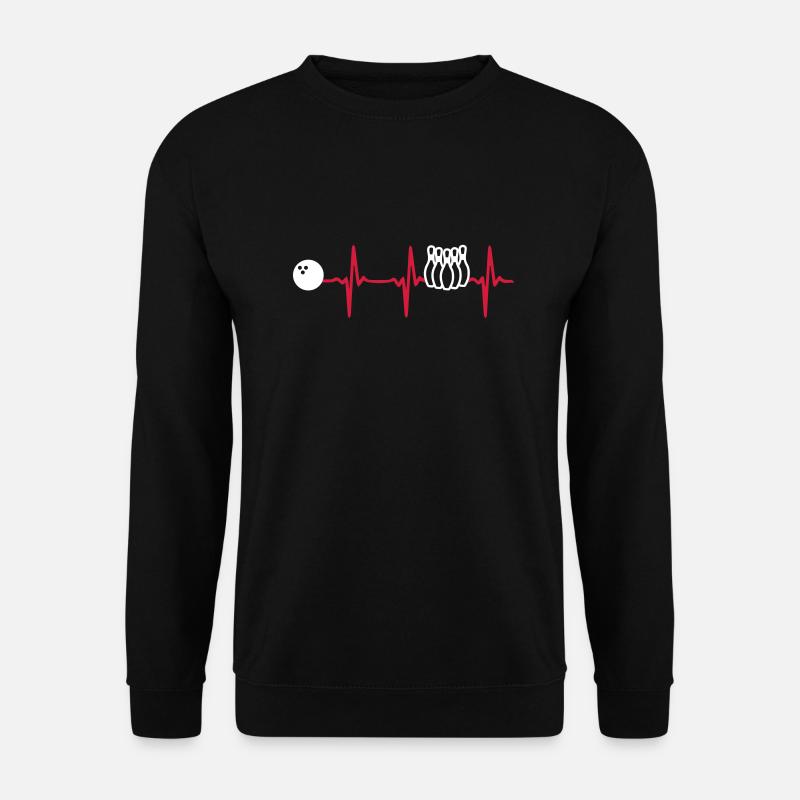 Heart Beat Bowling - Unisex Pullover - Schwarz