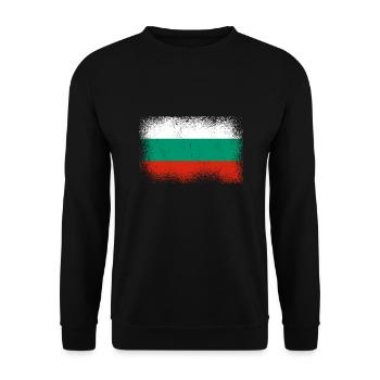 Bulgaria Flag Bulgarian flag Golden Sands - Unisex Sweatshirt - black - Front - Alina (178cm) & Michal (187cm)