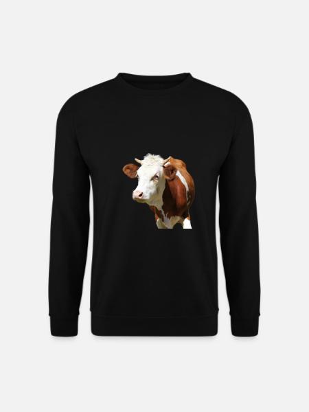 Kuh - Unisex Pullover - Schwarz