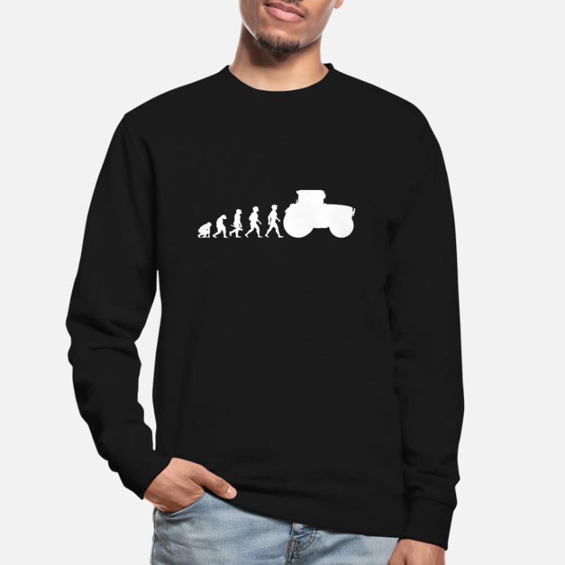 Evolution Traktor Trecker Ackerschlepper Unisex Pullover