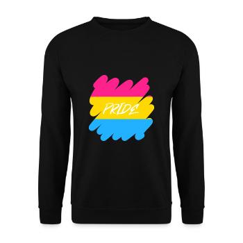 Pan Pride - Pride - Unisex Pullover - Schwarz - Vorne - Alina (178cm) & Michal (187cm)