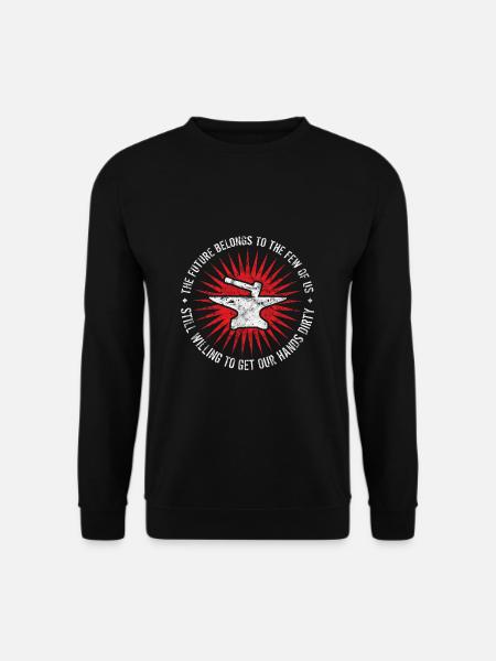 Hammer and Anvil Blacksmith - Unisex Pullover - Schwarz