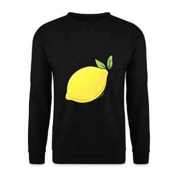 lemon - Unisex Sweatshirt - black - Front - Alina (178cm) & Michal (187cm)