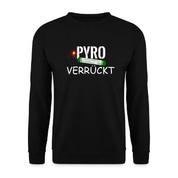 Feu d'artifice pyro fou - Sweat-shirt Unisexe - noir - Devant - Alina (178cm) & Michal (187cm)