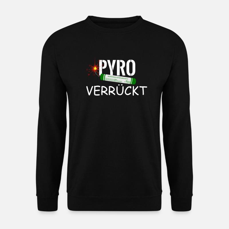 Pyro firework crazy - Unisex Sweatshirt - black