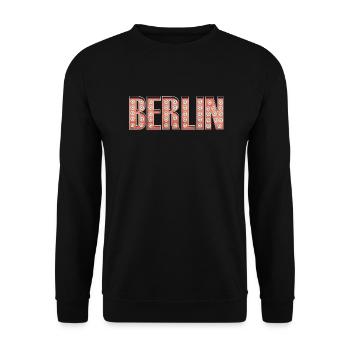 Berlin Burlesque Las Vegas Retro Lechtreklame - Unisex Sweatshirt - black - Front - Alina (178cm) & Michal (187cm)