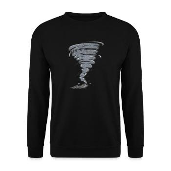 Chasseurs de tempête Amoureux de la tempête Tornado - Sweat-shirt Unisexe - noir - Devant - Alina (178cm) & Michal (187cm)