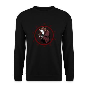 Alchemist of Hell - Unisex Sweatshirt - black - Front - Alina (178cm) & Michal (187cm)