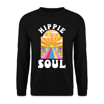 Âme hippie - Sweat-shirt Unisexe - noir - Devant - Alina (178cm) & Michal (187cm)