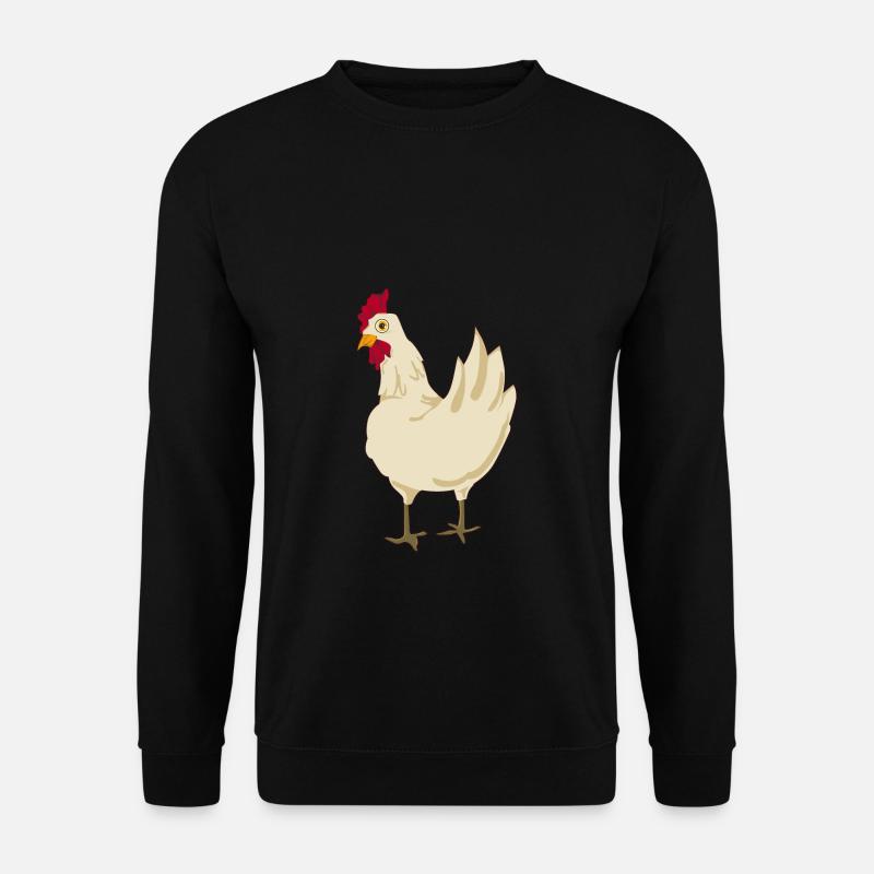 Chick butt ass chicken chickens - Unisex Sweatshirt - black