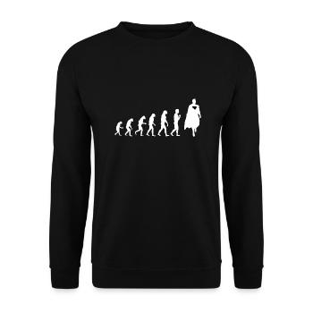 Evolution - Unisex Pullover - Schwarz - Vorne - Alina (178cm) & Michal (187cm)