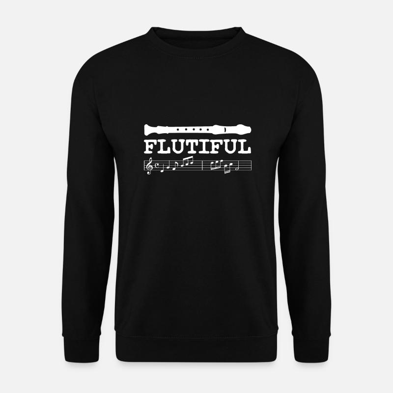 Flutiful Flutists Saying - Unisex Sweatshirt - black