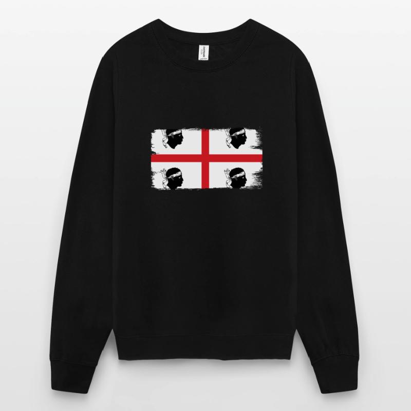 Drapeau de la Sardaigne Drapeau sarde Drapeau de la Sardaigne Sweat-shirt Unisexe