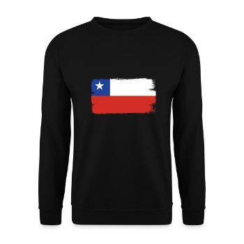 Chili Drapeau Amérique du Sud Drapeau chilien Vintage - Sweat-shirt Unisexe - noir - Devant - Alina (178cm) & Michal (187cm)