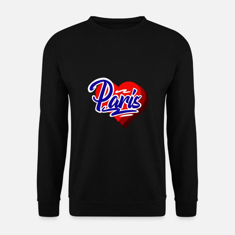 Paris - Unisex Pullover - Schwarz