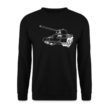 T-34 - Unisex Pullover - Schwarz - Vorne - Alina (178cm) & Michal (187cm)