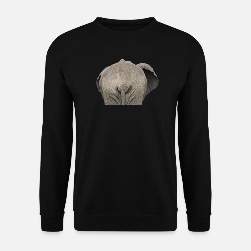 The elephant popo - Unisex Sweatshirt - black
