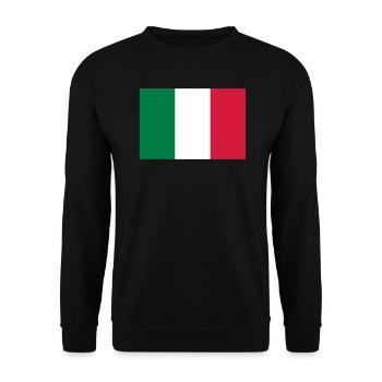 Italy - Unisex Sweatshirt - black - Front - Alina (178cm) & Michal (187cm)