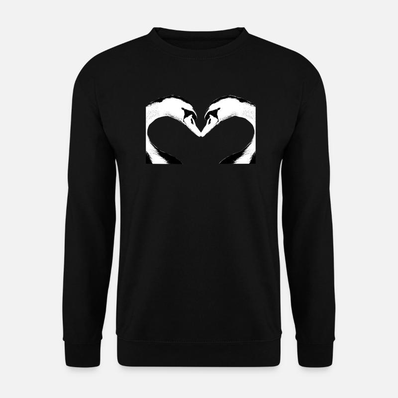 Schwan - Unisex Pullover - Schwarz