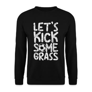 Let's Kick Some Grass 3 - Unisex Pullover - Schwarz - Vorne - Alina (178cm) & Michal (187cm)