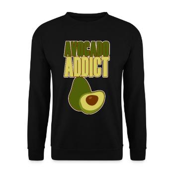 Accro à l’avocat 2 - Sweat-shirt Unisexe - noir - Devant - Alina (178cm) & Michal (187cm)