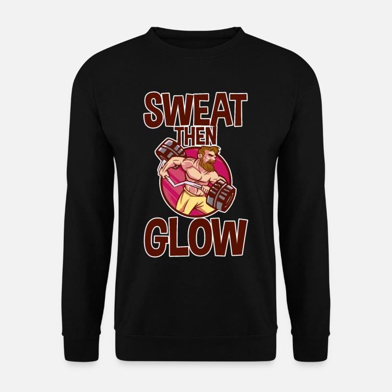 Sweat Then Glow 2 - Unisex Sweatshirt - black