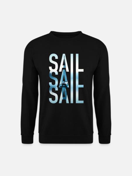 Sail Sailing Sailboat - Unisex Sweatshirt - black