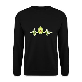 avocado - Unisex Sweatshirt - black - Front - Alina (178cm) & Michal (187cm)