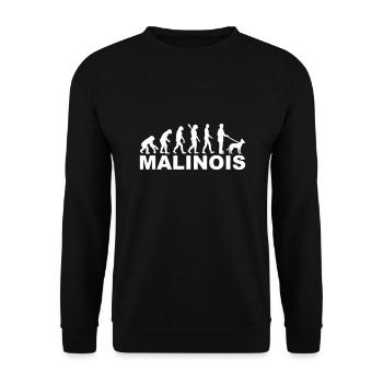 Malinois - Unisex Pullover - Schwarz - Vorne - Alina (178cm) & Michal (187cm)