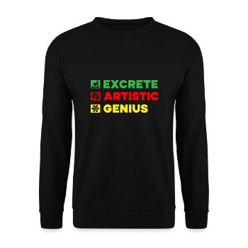 Artist Painter Graphic Artistic Genius Art Saying - Unisex Sweatshirt - black - Front - Alina (178cm) & Michal (187cm)