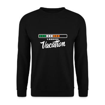 Ireland Flag Holiday Mode Irish Flag Dublin - Unisex Sweatshirt - black - Front - Alina (178cm) & Michal (187cm)