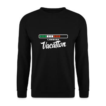 Italy Flag Italian Flag Holiday Mode - Unisex Sweatshirt - black - Front - Alina (178cm) & Michal (187cm)