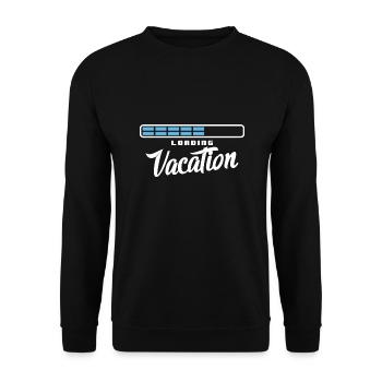 Botswana Flagge Botswana Fahne Afrika - Unisex Pullover - Schwarz - Vorne - Alina (178cm) & Michal (187cm)