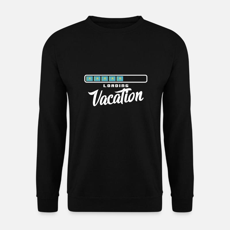 Kasachstan Flagge Kasachstan Fahne Kazakhstan - Unisex Pullover - Schwarz