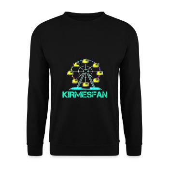 Kirmesfan fairground fun fair FAN Ferris wheel - Unisex Sweatshirt - black - Front - Alina (178cm) & Michal (187cm)