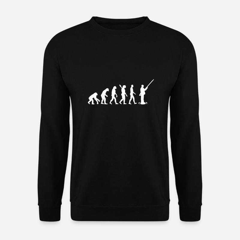 Evolution de la pêche - Sweat-shirt Unisexe - noir