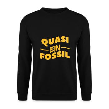 ein fossil - Unisex Pullover - Schwarz - Vorne - Alina (178cm) & Michal (187cm)
