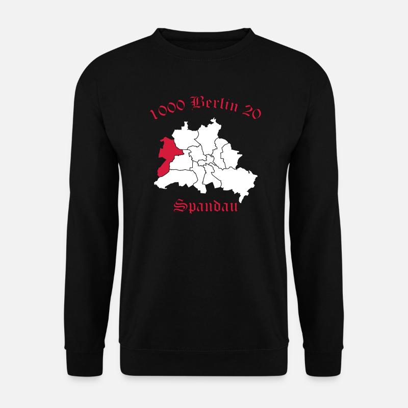 1000 Berlin 20 - Berlin Spandau (vector) - Unisex Sweatshirt - black