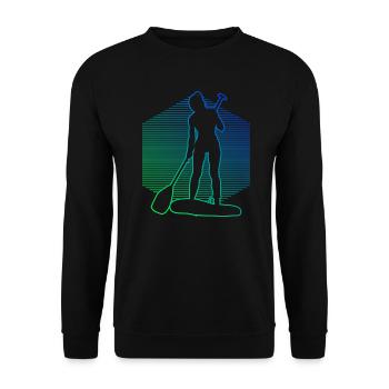 Stand up Paddle Board Standup Paddleboard - Sweat-shirt Unisexe - noir - Devant - Alina (178cm) & Michal (187cm)