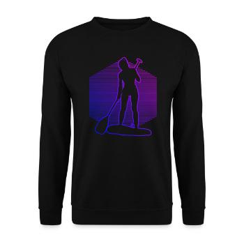 Sup Standup Paddle Standup Paddle Homme - Sweat-shirt Unisexe - noir - Devant - Alina (178cm) & Michal (187cm)
