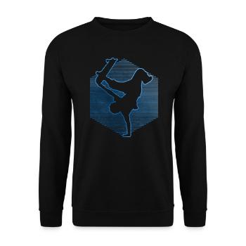 Skateboard Hommes Skateboarders Skating Femmes - Sweat-shirt Unisexe - noir - Devant - Alina (178cm) & Michal (187cm)