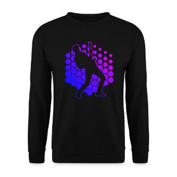 Guitare électrique pour hommes Guitare acoustique Femmes - Sweat-shirt Unisexe - noir - Devant - Alina (178cm) & Michal (187cm)