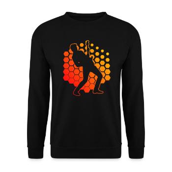 guitare classique Guitare électronique - Sweat-shirt Unisexe - noir - Devant - Alina (178cm) & Michal (187cm)