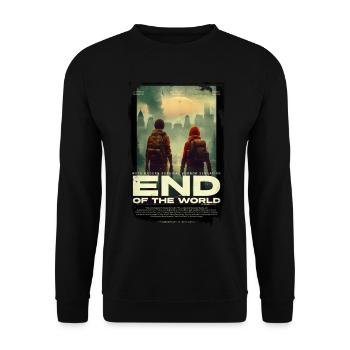 Zombie Apocalypse - End of the World - Unisex Sweatshirt - black - Front - Alina (178cm) & Michal (187cm)