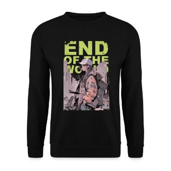 End of the World - Last Woman Standing - Unisex Sweatshirt - black - Front - Alina (178cm) & Michal (187cm)
