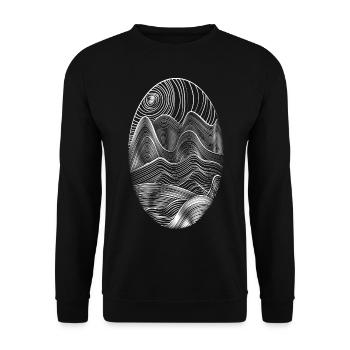 Nature en plein air des montagnes - Sweat-shirt Unisexe - noir - Devant - Alina (178cm) & Michal (187cm)