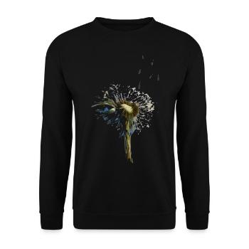 Pusteblume - Unisex Pullover - Schwarz - Vorne - Alina (178cm) & Michal (187cm)