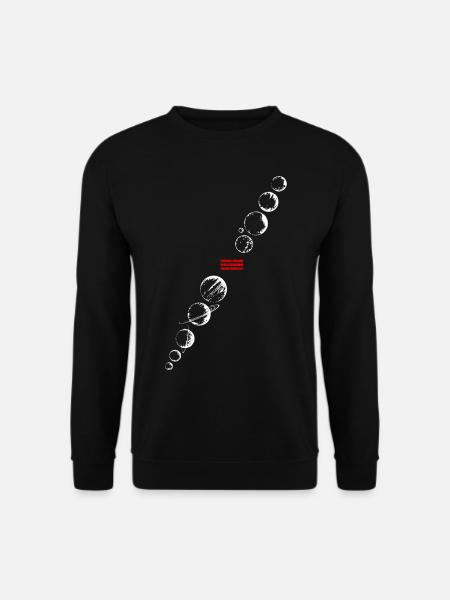 weltraum auto landet auf mars - Unisex Pullover - Schwarz