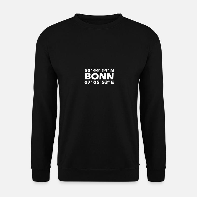 Bonn Koordinaten - Unisex Pullover - Schwarz